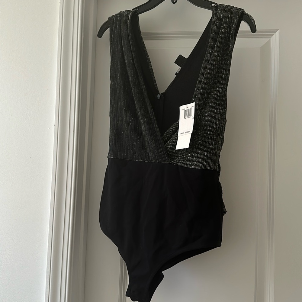 Black with skimmer French connection body suit